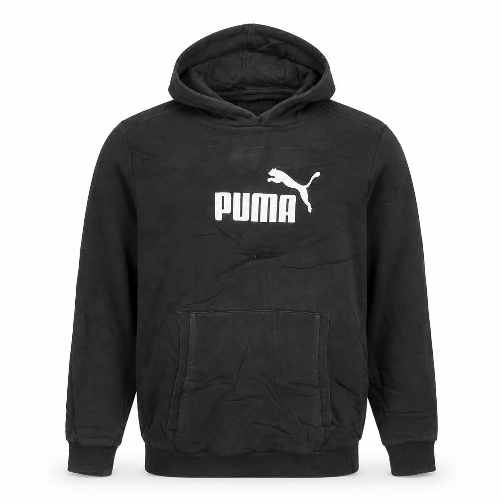 Puma Mens Black XL Pullover Hoodie with Logo Front