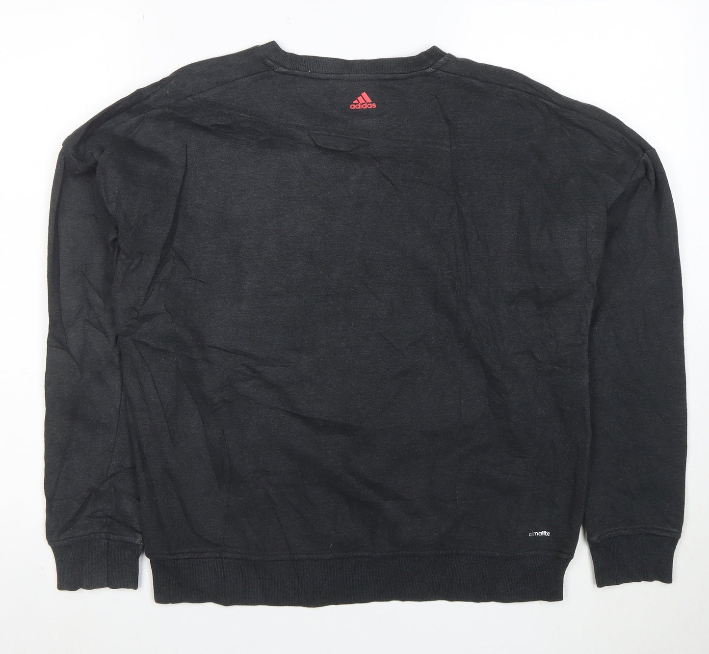 Adidas Womens Black Climalite Pullover Sweatshirt Size S