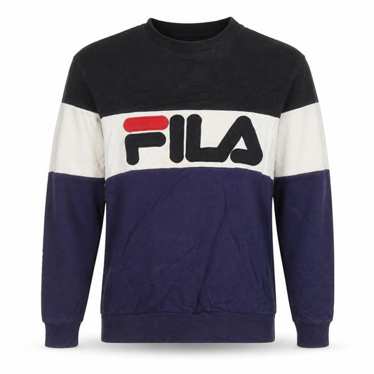 Fila Mens Multicoloured Logo Pullover Sweatshirt Size M