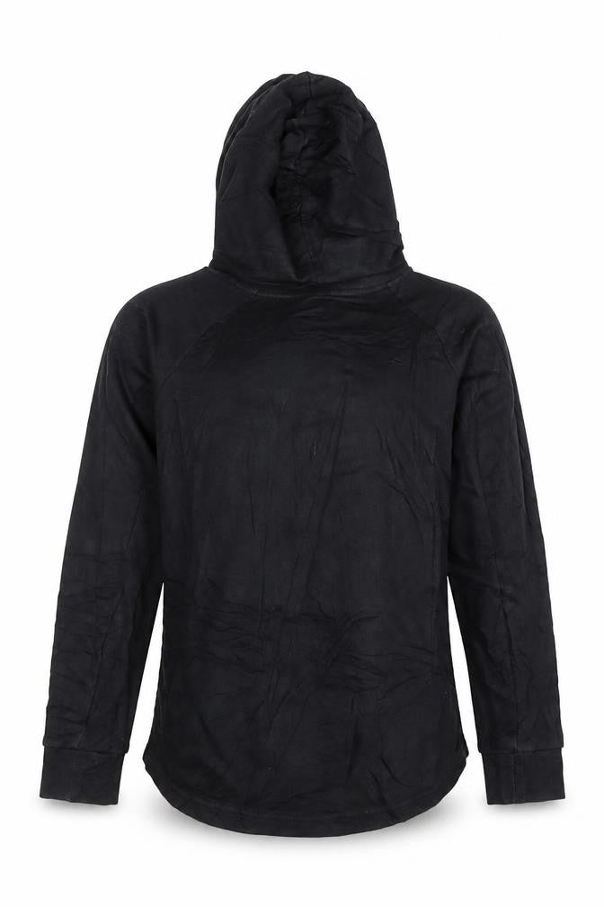 Adidas Womens Black Long Sleeve Hooded Pullover Sweatshirt Size L 16-18