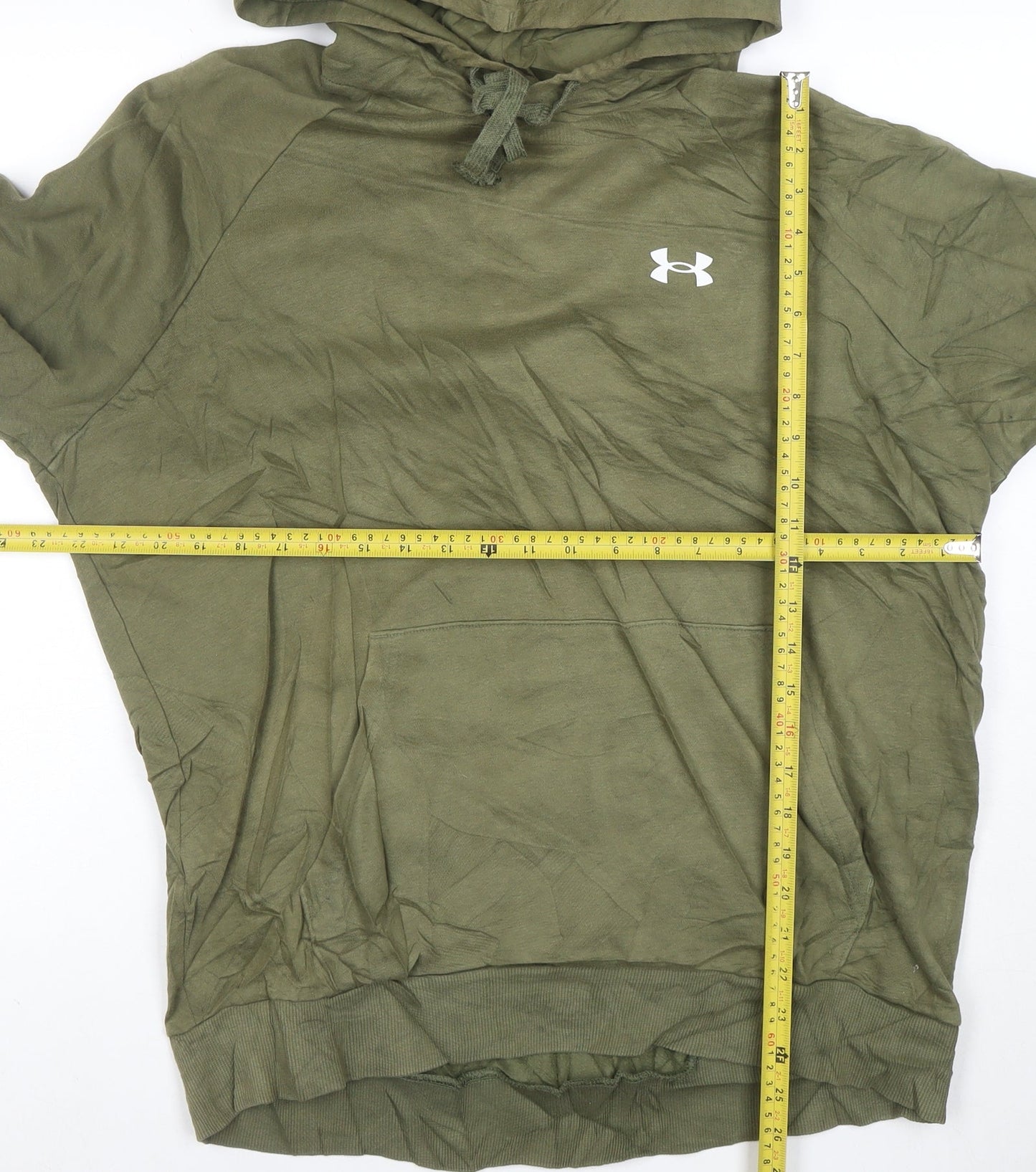Under Armour Men’s Green Pullover Hoodie Size L Loose Fit