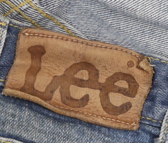 Lee Men’s Blue Denim Straight Fit Jeans 38x32 Regular Mid Rise