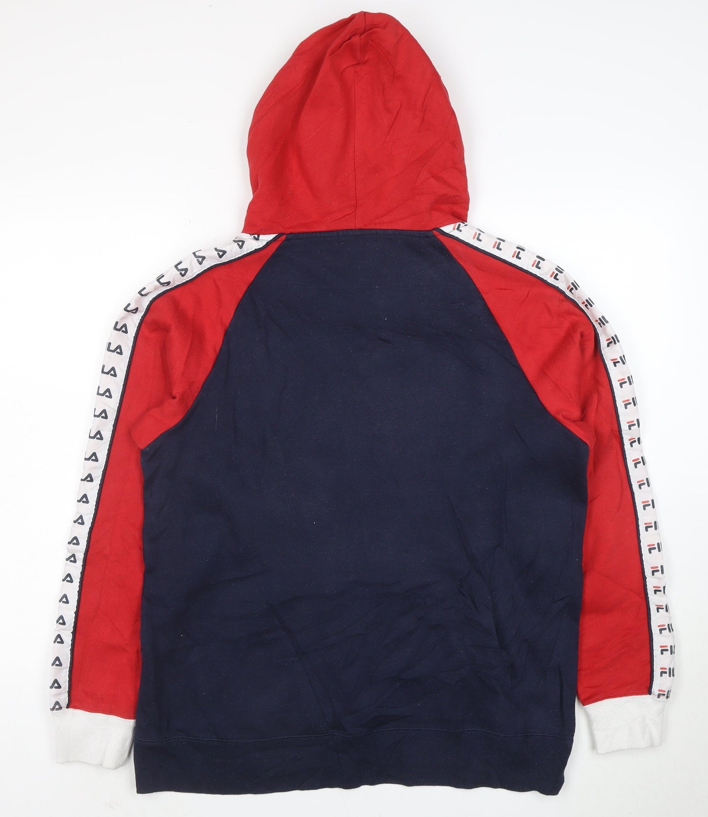 Fila Men’s Multicoloured Pullover Hoodie Size M Retro Sports Style