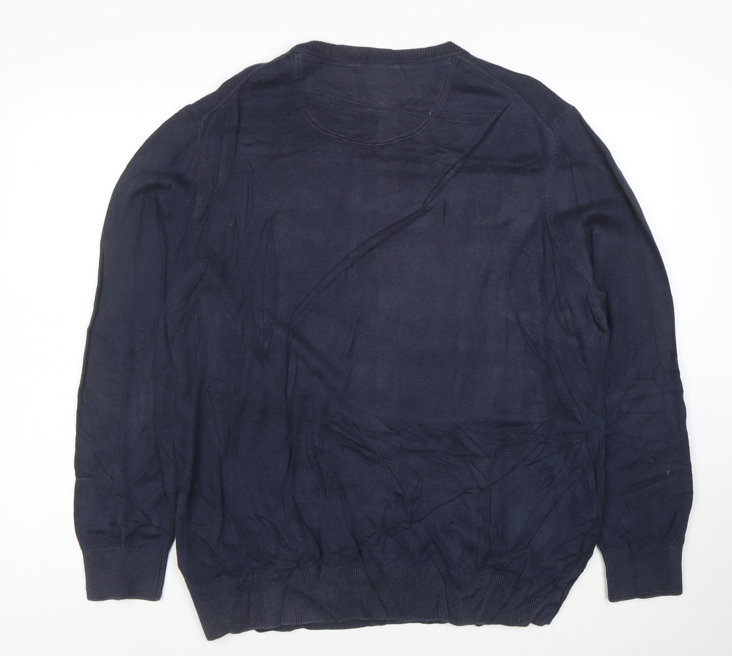 Timberland Men's Blue XL Cotton Crew Neck Pullover Jumper