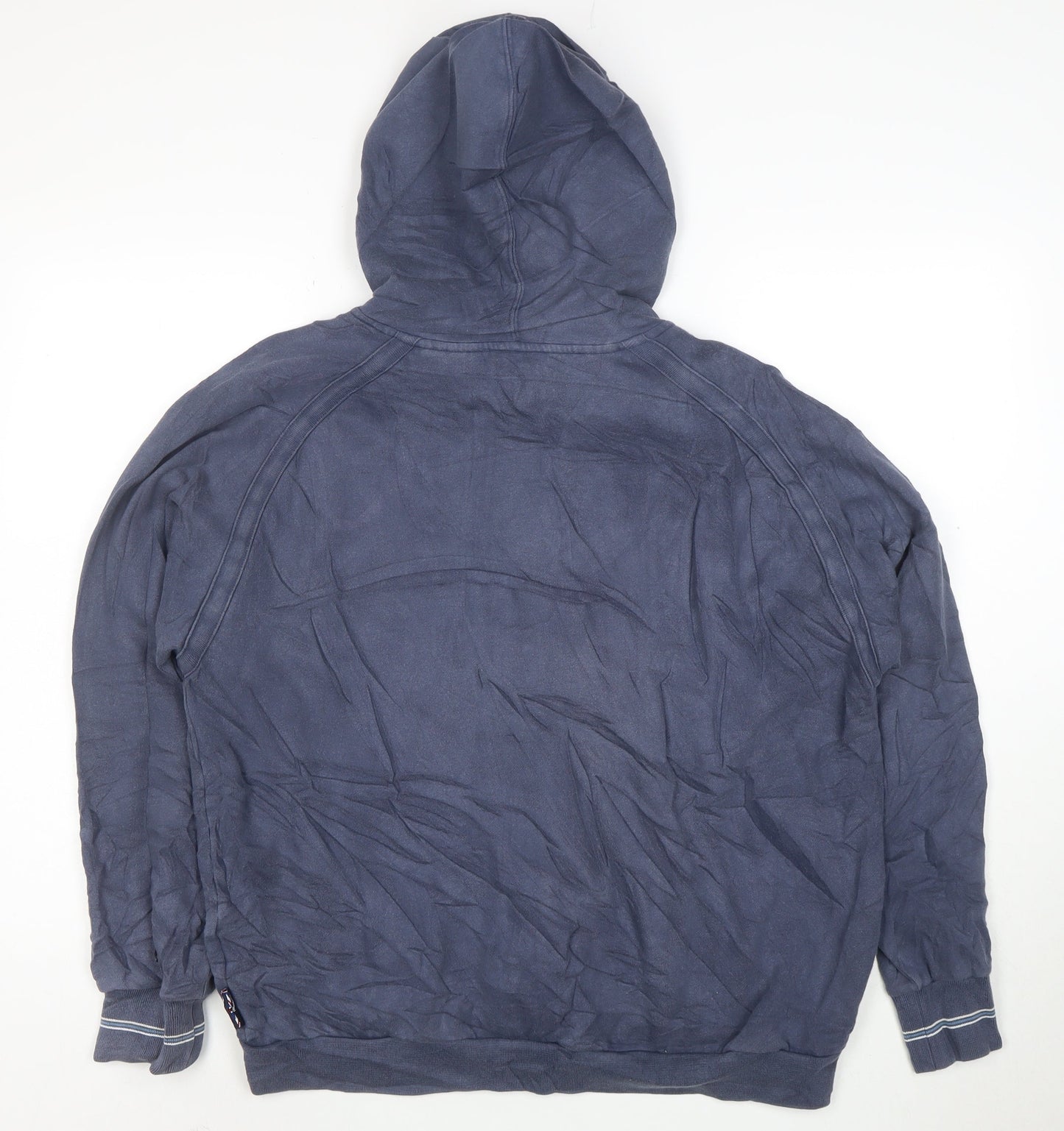 Reebok Men Blue Full Zip Hoodie M Classic Logo Sportswear
