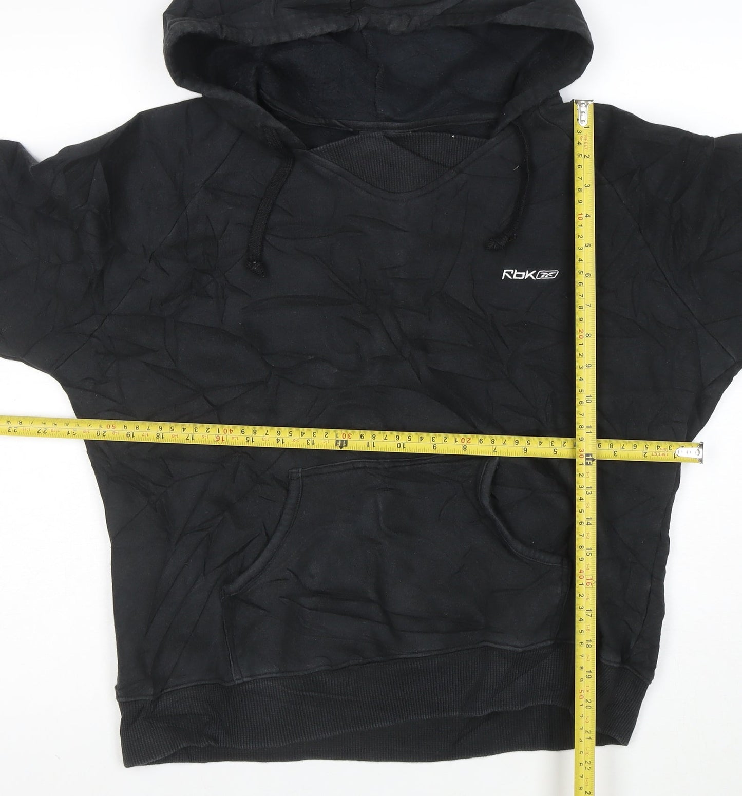 Reebok Men’s Black 2XL Pullover Hoodie Sports Fleece