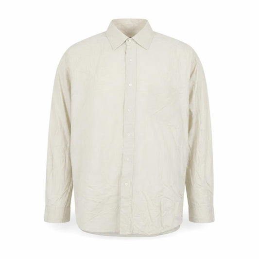 Hugo Boss Men’s Ivory Cotton Long Sleeve 42 Button-Up Shirt