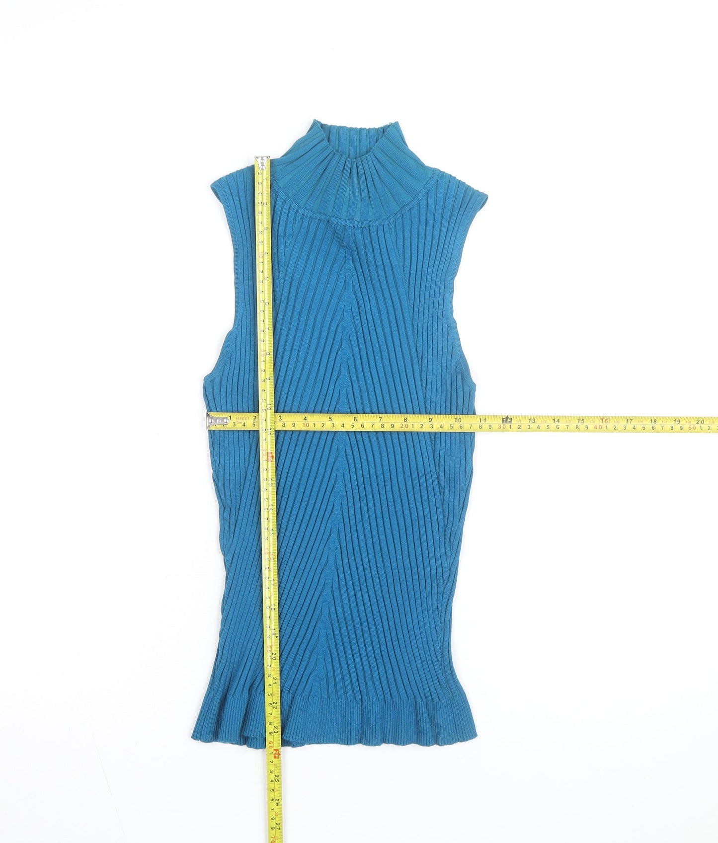 INC International Concepts Women's Blue Sleeveless Bodycon Knit Dress M