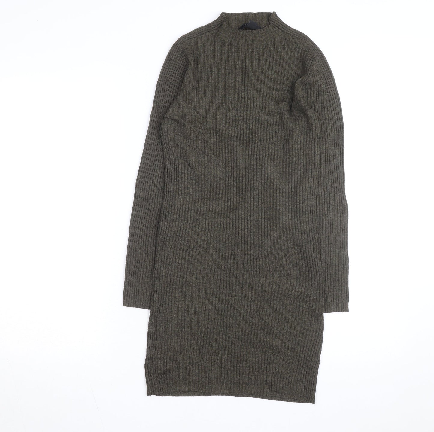 Atmosphere Women’s Green Ribbed Knit Bodycon Dress Size 10