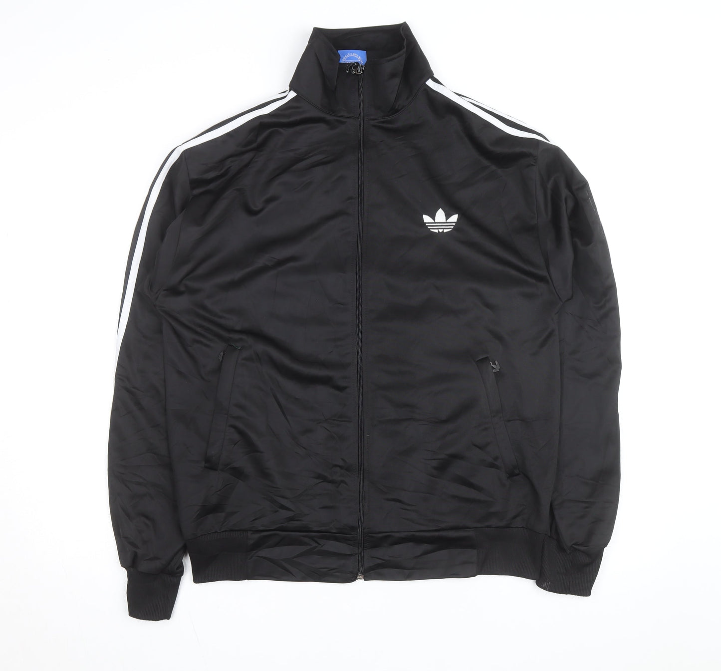 Adidas Men's Black XL Track Jacket Windbreaker Full Zip