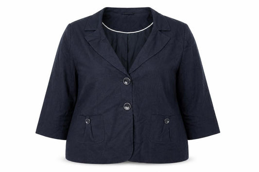 Autonomy Women’s Blue Linen Blend Blazer Jacket Size 22