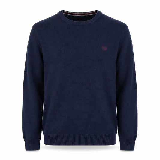 Chaps Men's Blue Cotton Crew Neck Pullover Jumper M