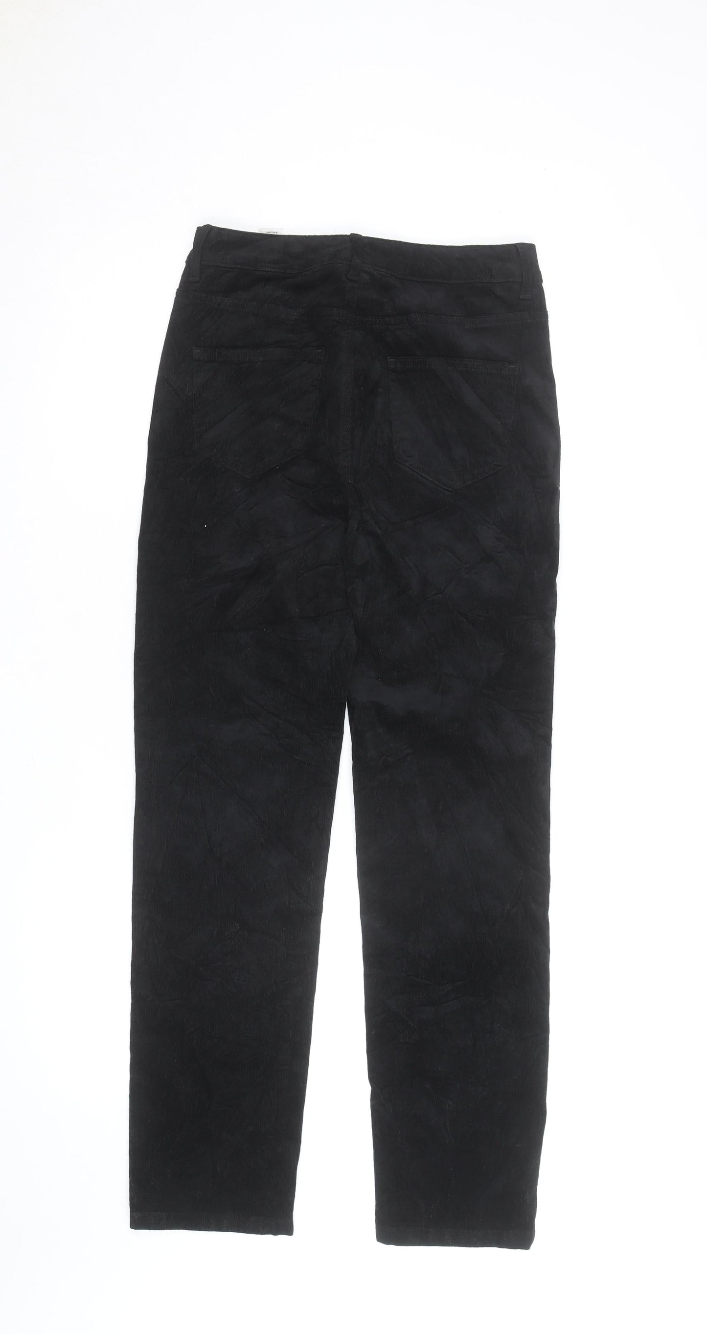 Marks and Spencer Men's Black Corduroy Straight Trousers M