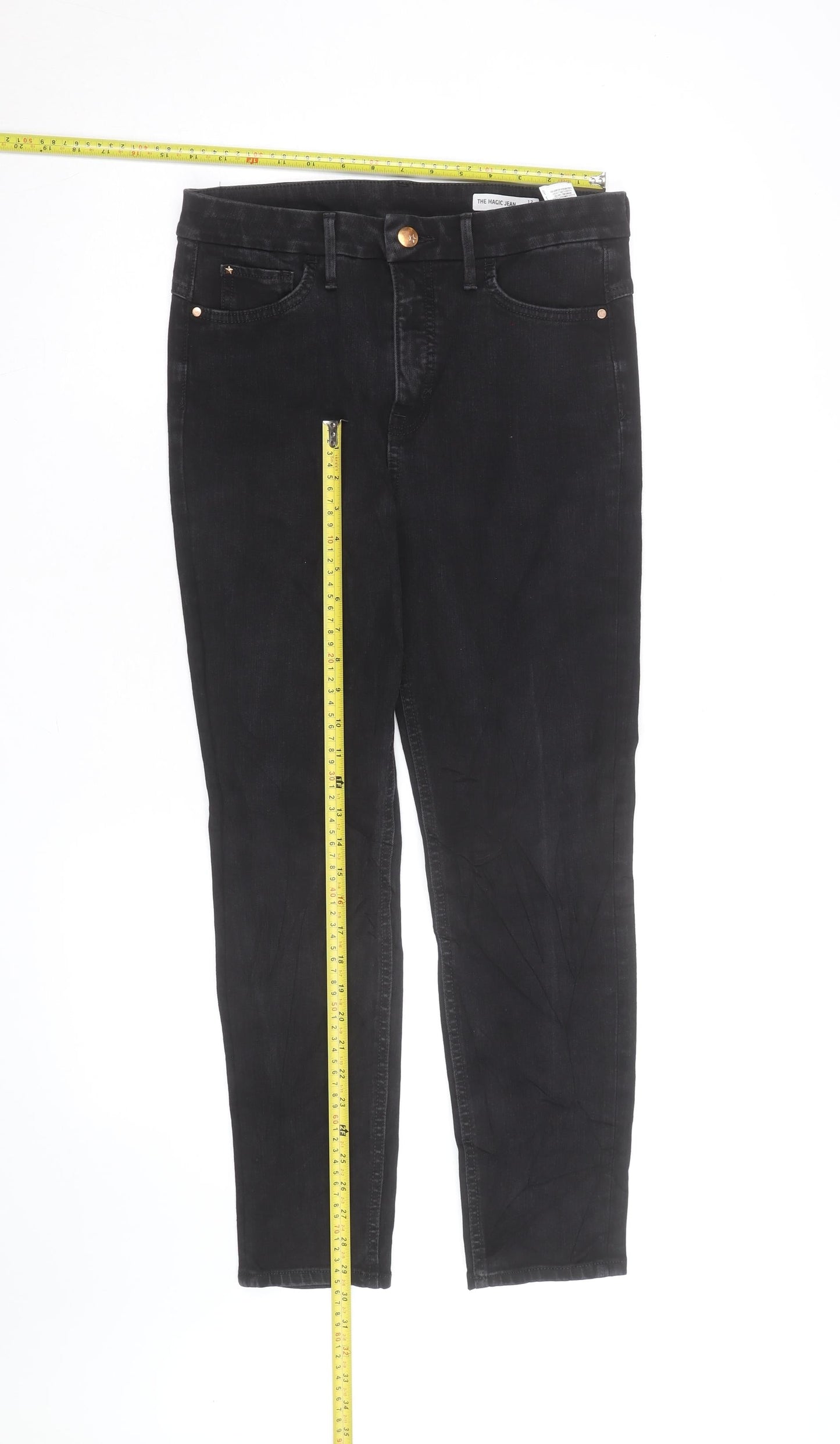 Marks and Spencer Women's Black Skinny Stretch Jeans Size 12 Regular