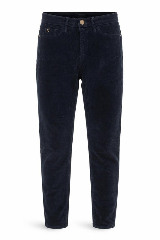 River Island Women Blue Corduroy Skinny Trousers Size 10
