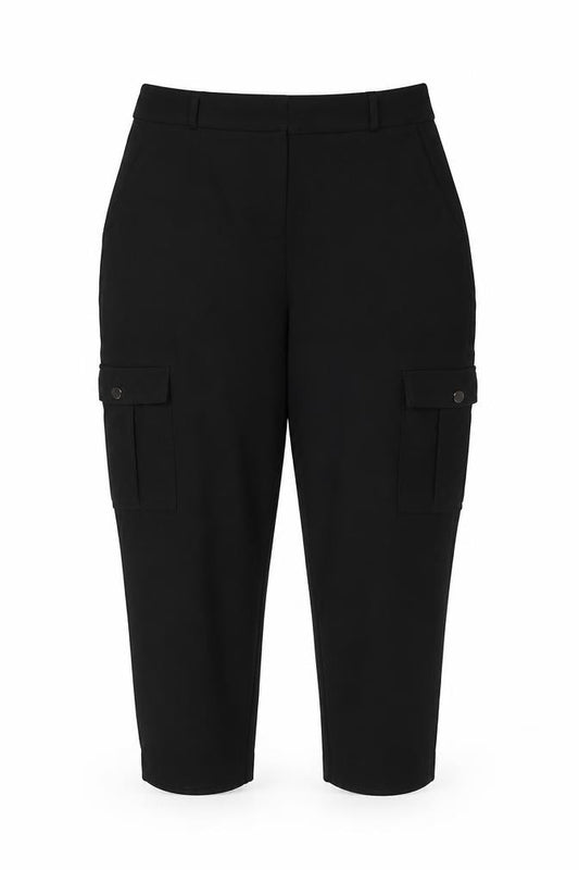 Mint Velvet Women's Black Slim Cargo Trousers Size 16S