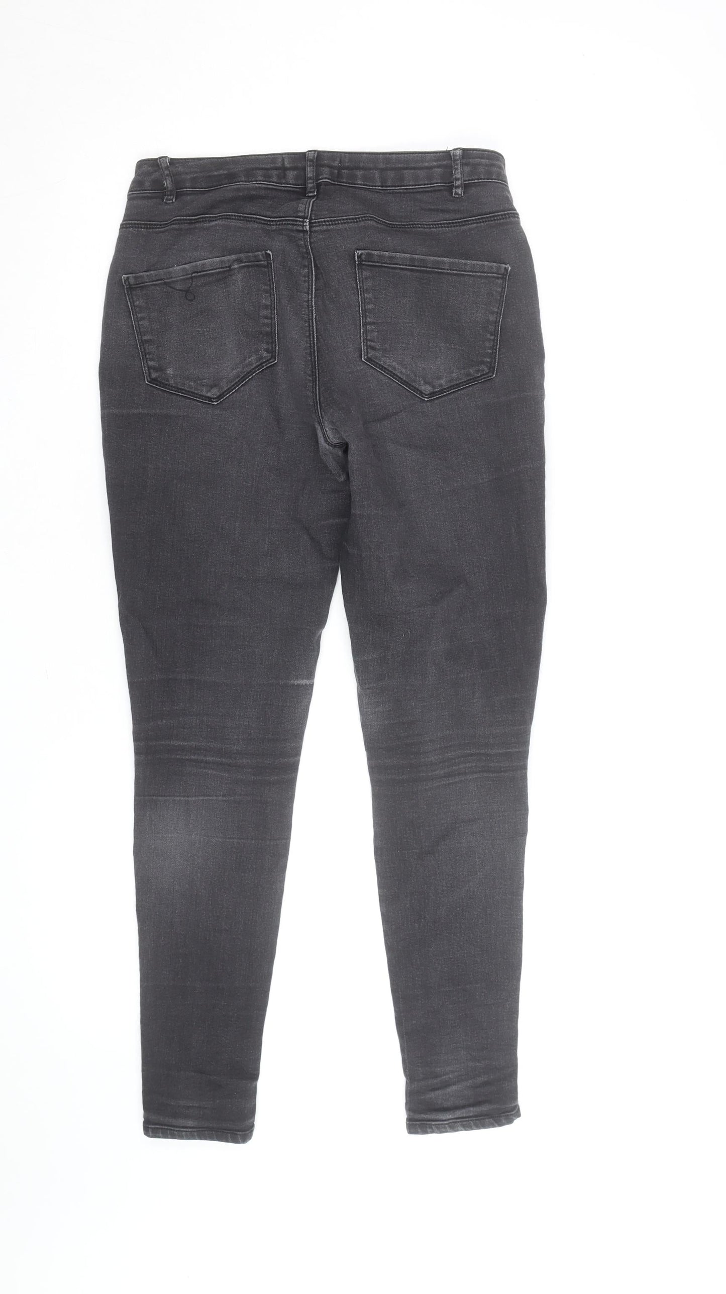 ELLIS Women's Black Skinny Jeans Size 10 Slim Fit Stretch Denim