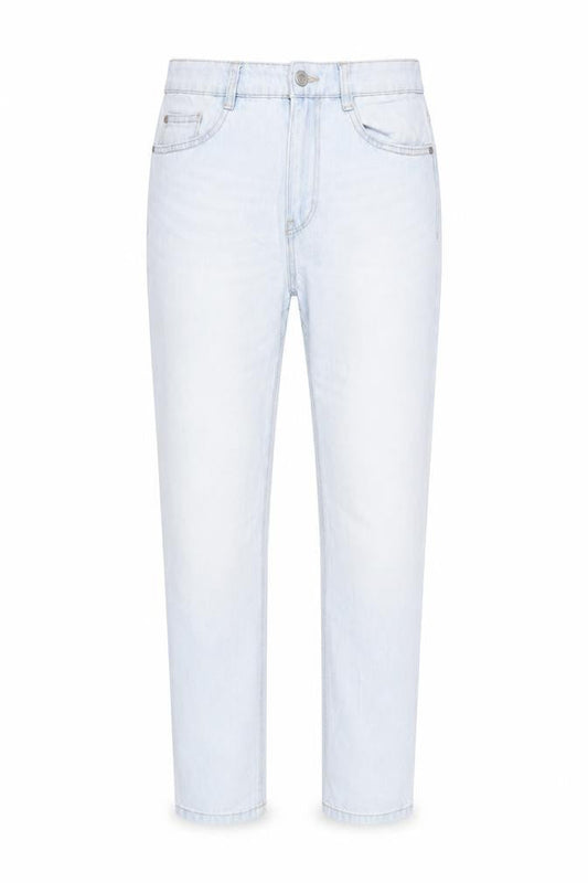 New Look Women Blue Size 10 Mom Jeans Light Wash High Rise Denim