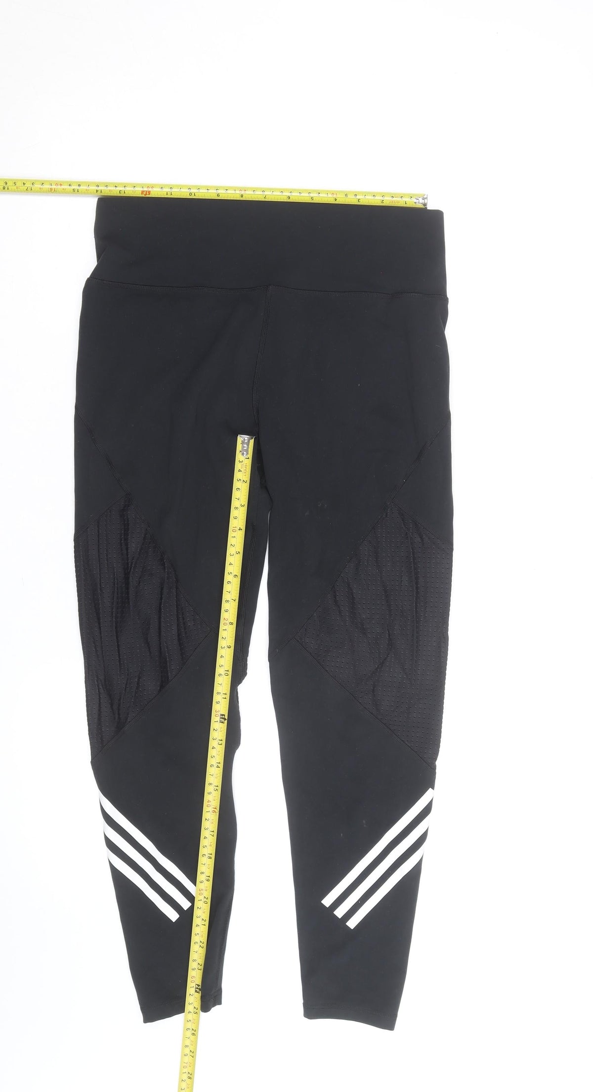 Adidas Womens Black Running Leggings Size L Moisture Wicking