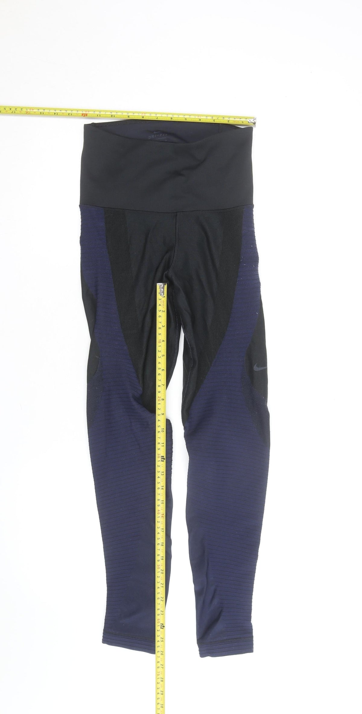Nike Women's Black Dri-FIT Leggings M Slim Fit Sportswear