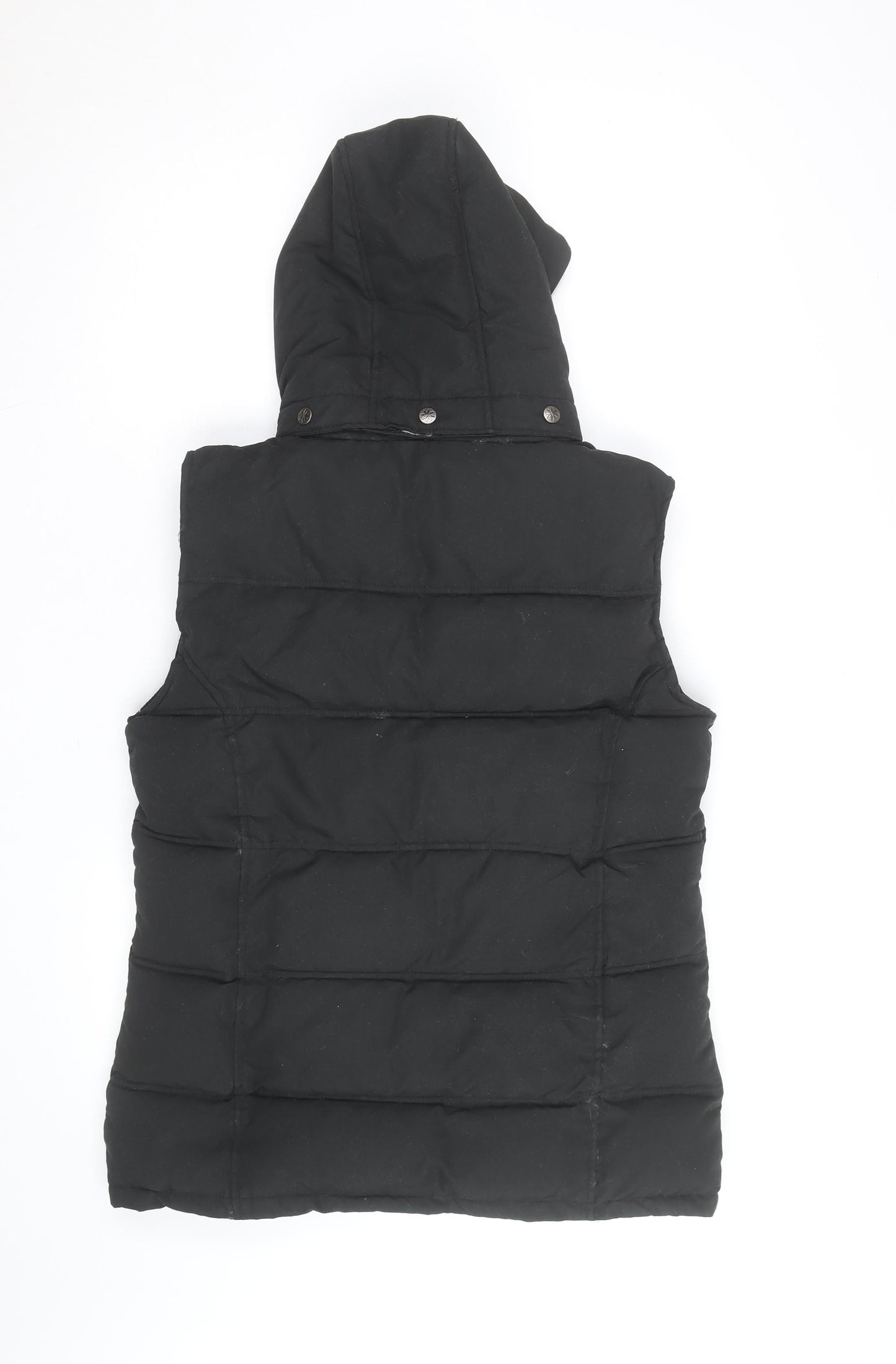 Rye Champion Women's Black Hooded Puffer Gilet Size 12