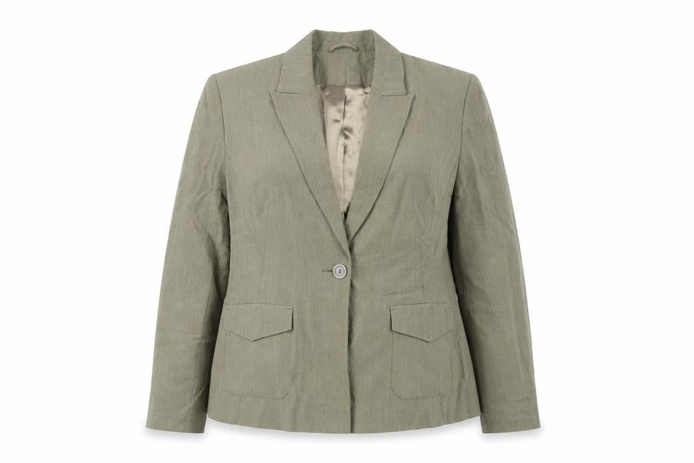 Principles Women Brown Size 14 Single-Breasted Blazer Jacket