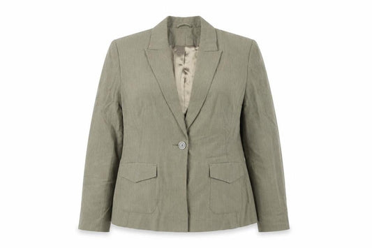 Principles Women Brown Size 14 Single-Breasted Blazer Jacket