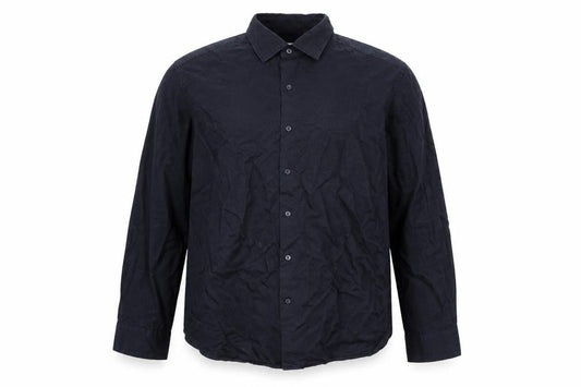 Marks & Spencer Men’s Blue Cotton Twill Button-Up Shirt XL