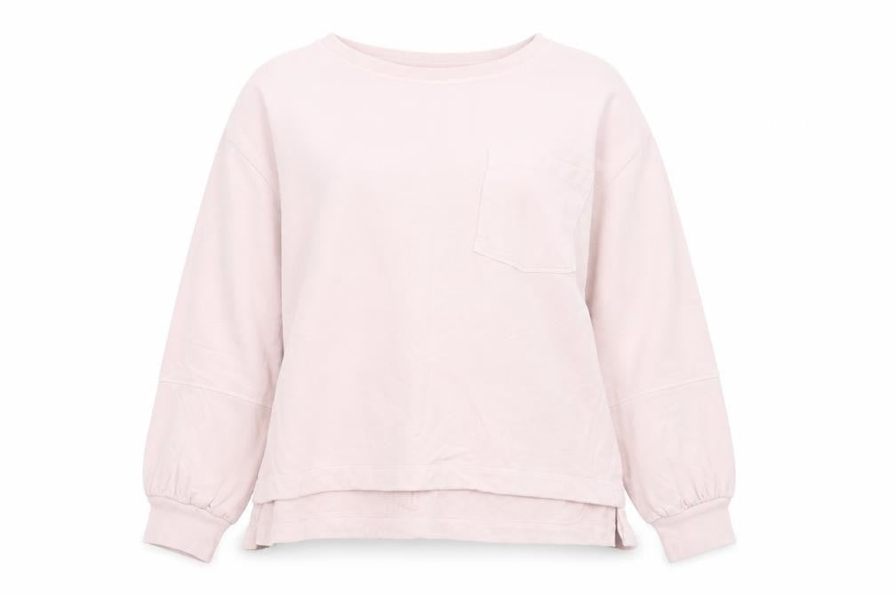 Marks & Spencer Per Una Women's Pink Cotton Pullover Sweatshirt Size 14