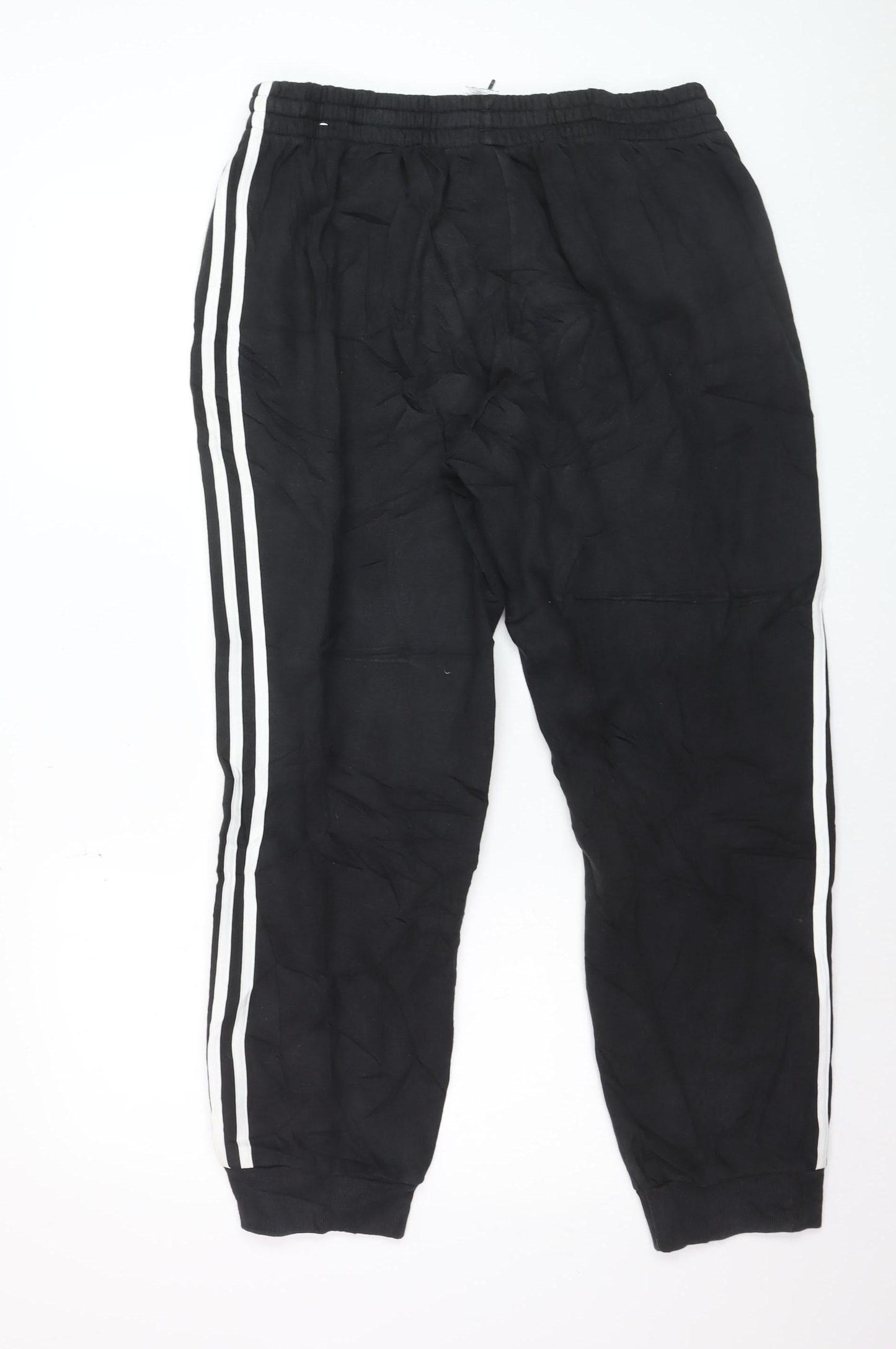 Adidas Mens Black XL Jogger Trousers Elastic Waist Activewear