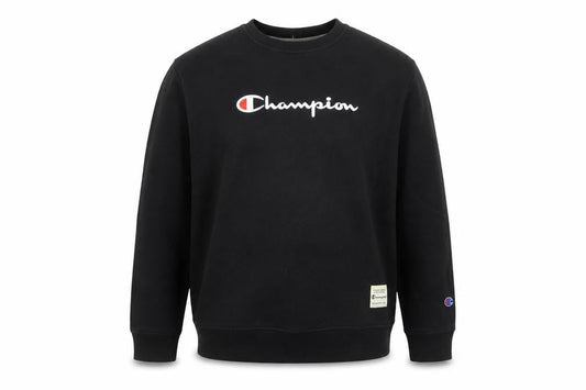 Champion Men's Black XL Pullover Sweatshirt Embroidered Logo