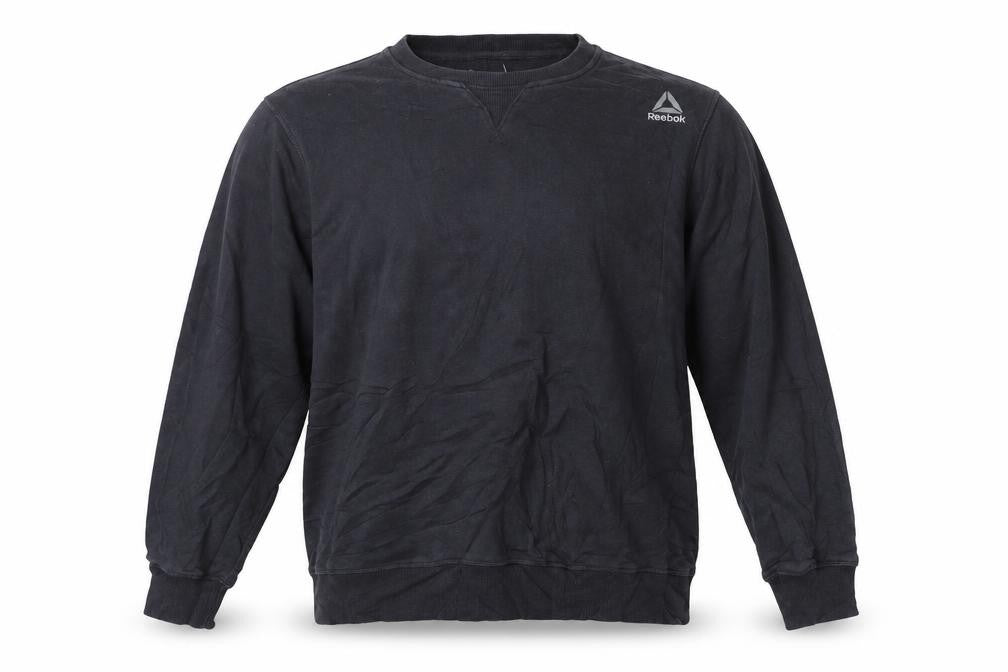Reebok Men’s Black XL Pullover Sweatshirt Crew Neck Fleece