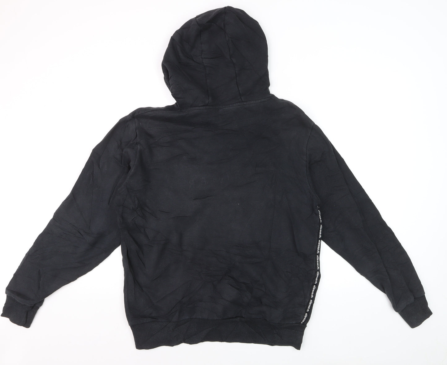 Ellesse Men's Black L Pullover Hoodie with Logo Design
