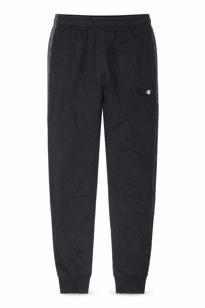 Champion Men's Black S Jogger Trousers Side Stripe Athleticwear