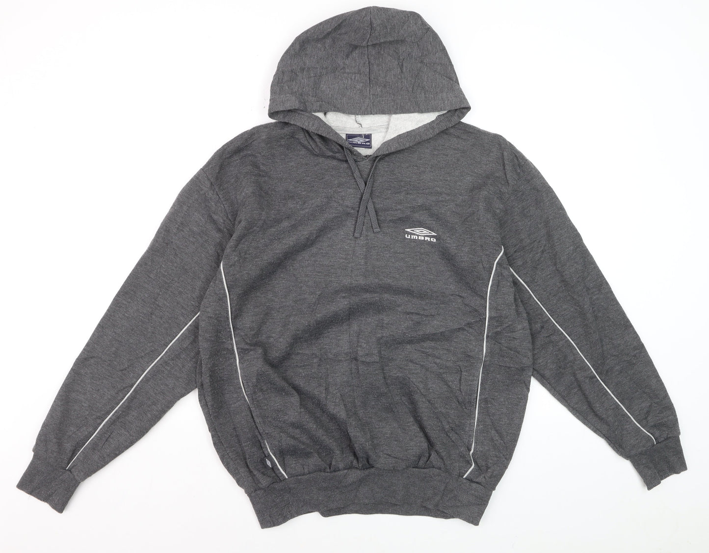 Umbro Men's Grey Pullover Hoodie Size M Sportswear