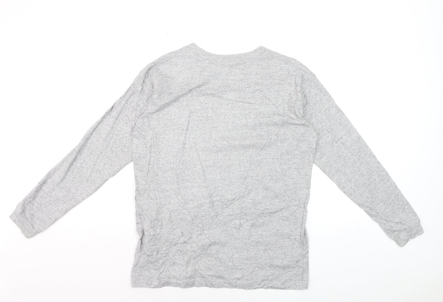 Champion Men's Grey Small Pullover Sweatshirt with Logo