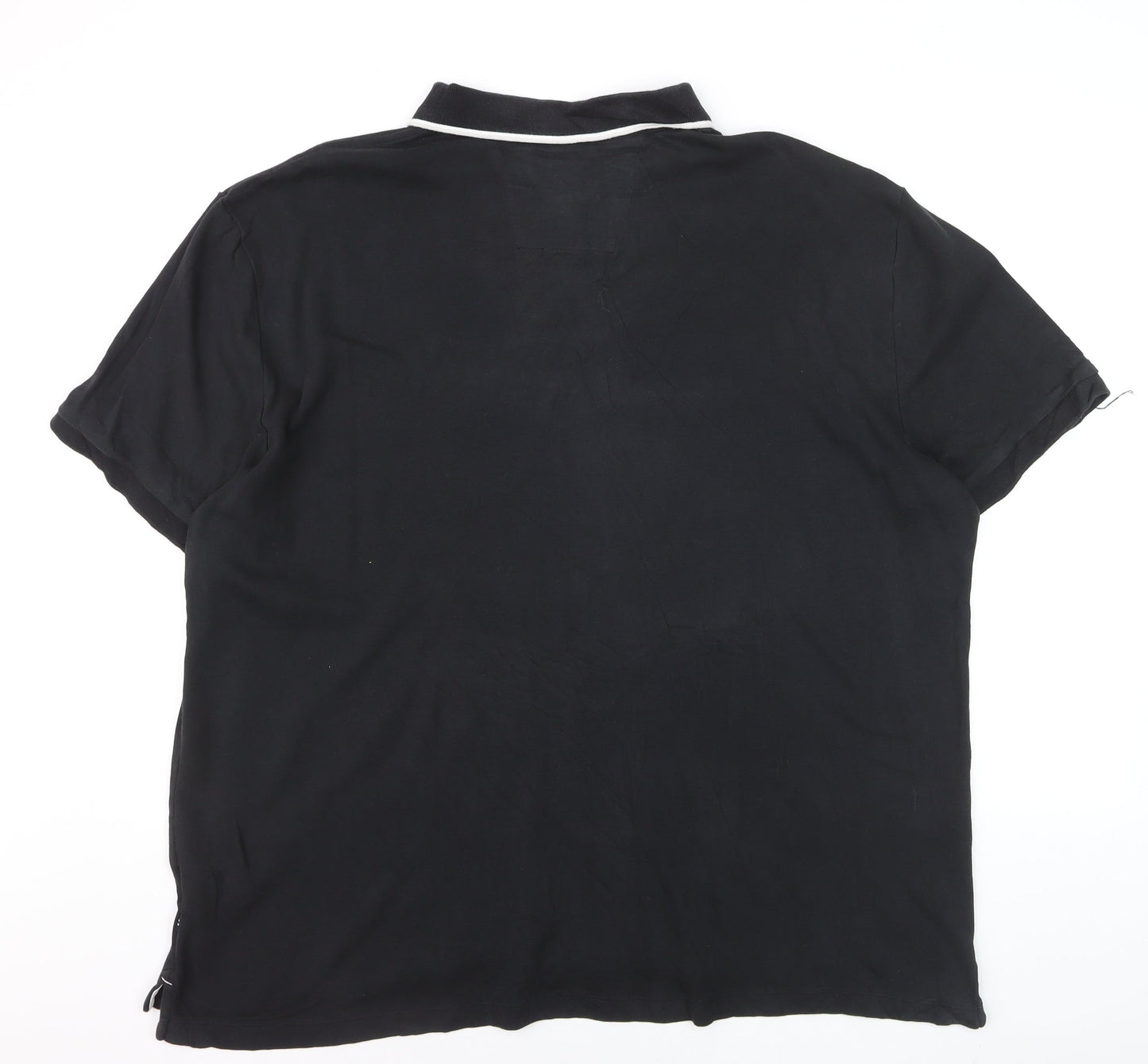 Nautica Men's Black 2XL Cotton Polo Shirt Classic Fit