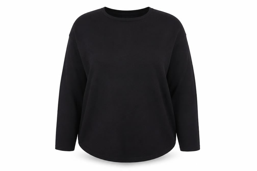 FatFace Women Black Wool Blend Crew Neck Jumper Size 20