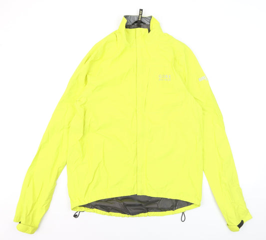 Gore Bike Wear Men's Yellow M Windproof Waterproof Cycling Jacket
