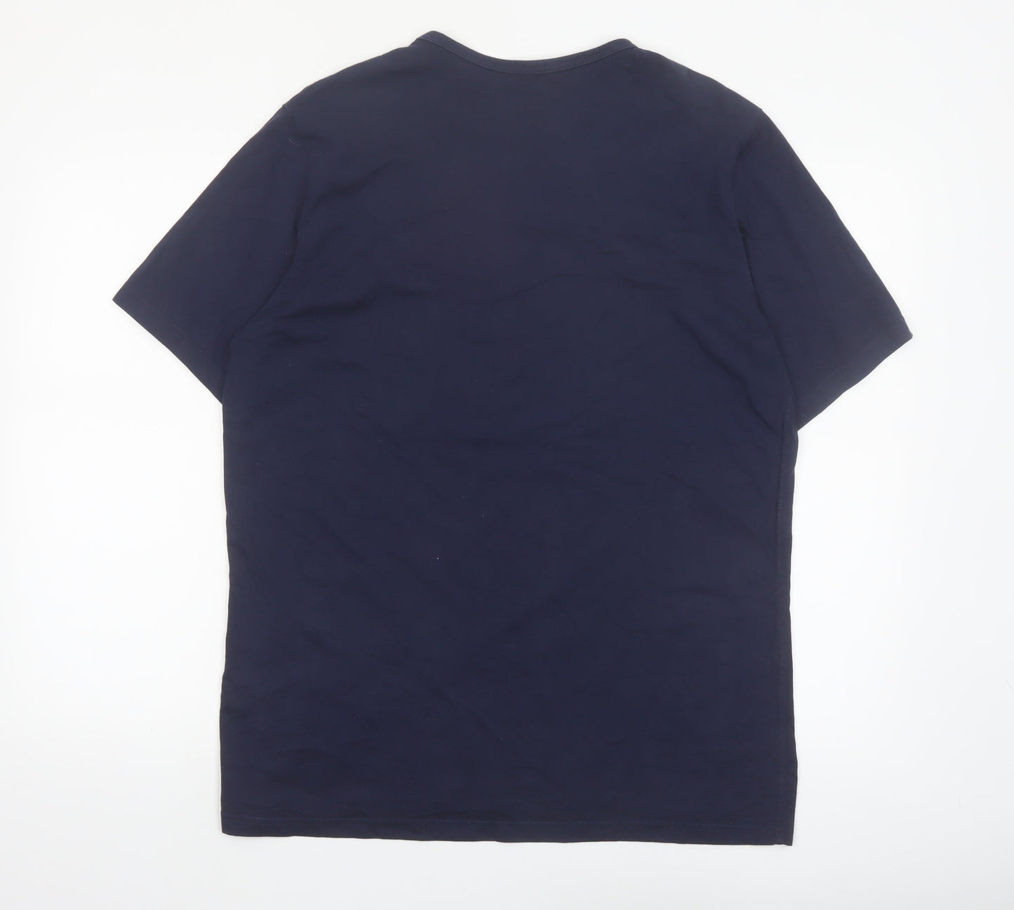 Quechua Men's Navy Blue Graphic Mountain Print T-Shirt XL