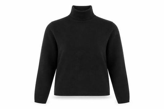 & Other Stories Womens Black Roll Neck Slim Fit Jumper Size 8