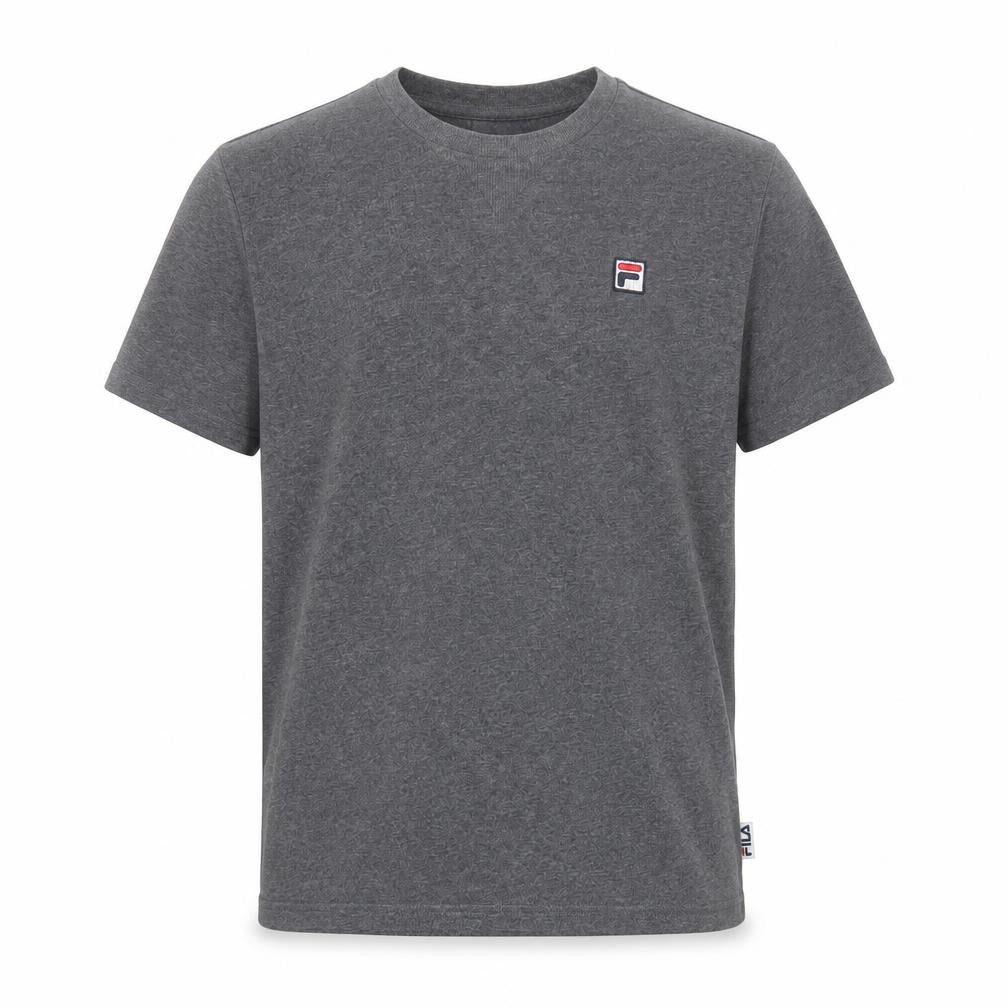 Fila Men’s Grey Cotton Crew Neck Short Sleeve T-Shirt M