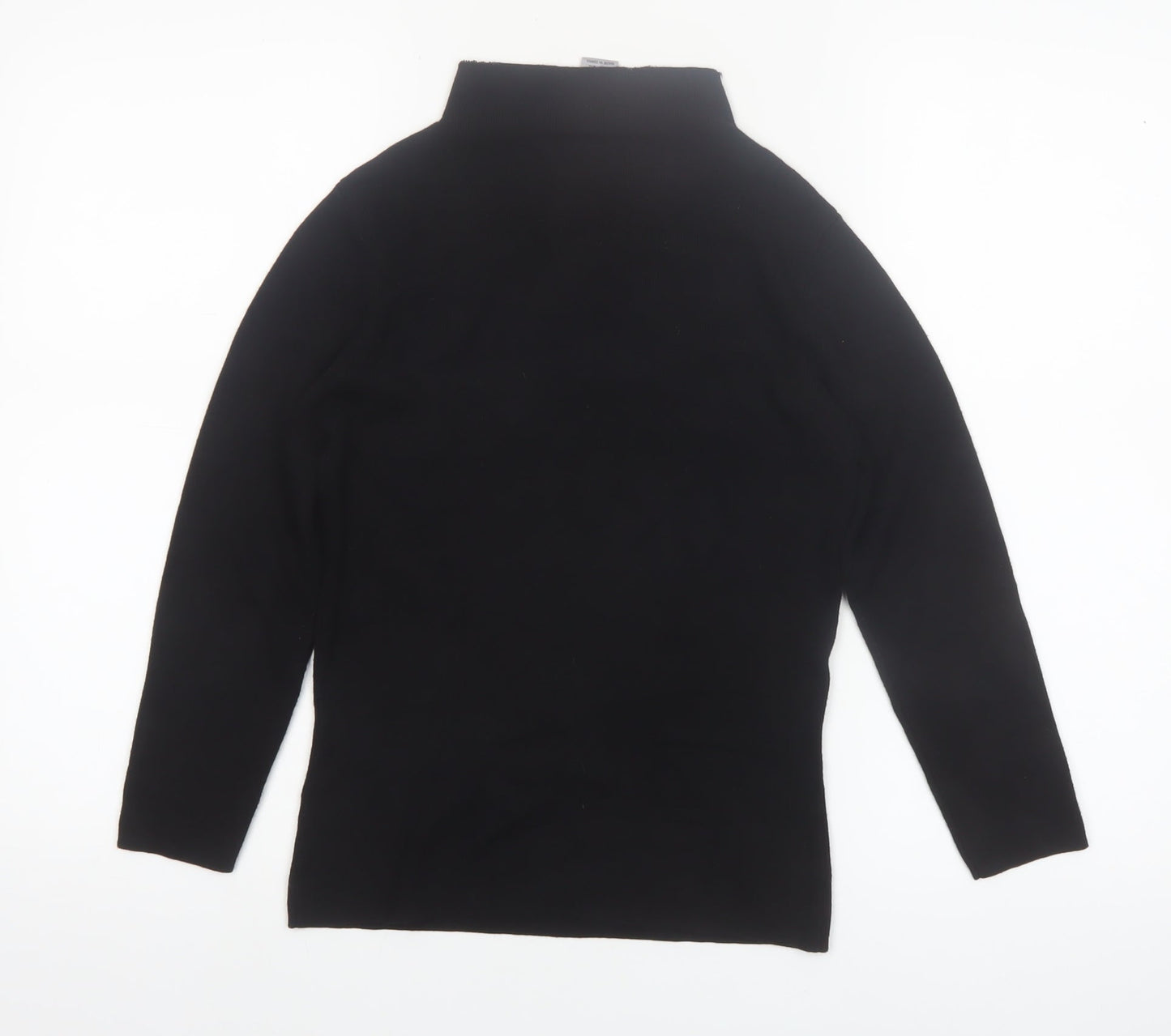 Warehouse Women’s Black Roll Neck Long Sleeve Knit Jumper Size 10