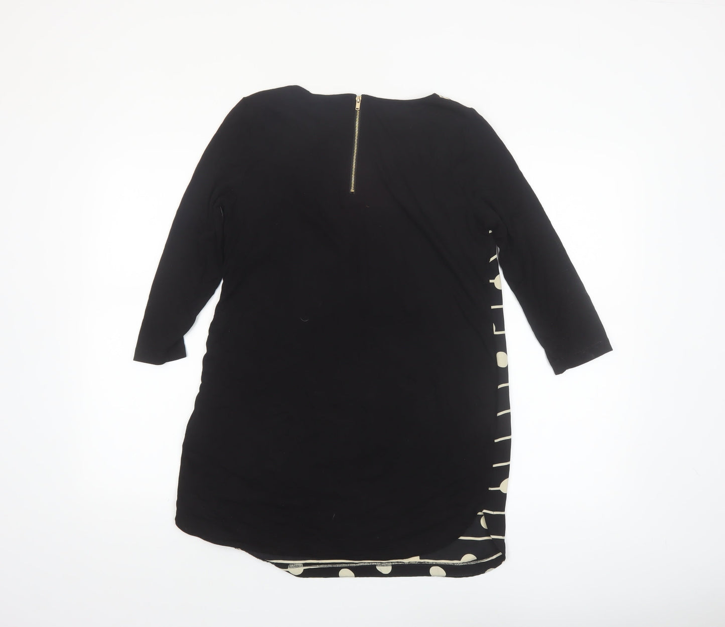 Marks and Spencer Women’s Black Polka Dot Tunic Blouse Size 10