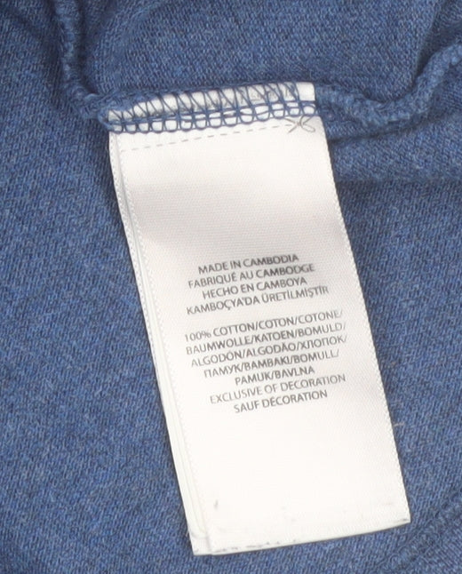 Polo Ralph Lauren Men's Blue Custom Slim Fit Cotton Polo XXL