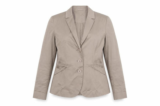 Betty Barclay Women’s Beige Blazer Size 12 Classic Single-Breasted Jacket