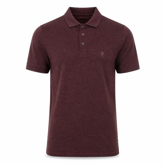 French Connection Men's Brown Short Sleeve Polo Shirt M Regular Fit