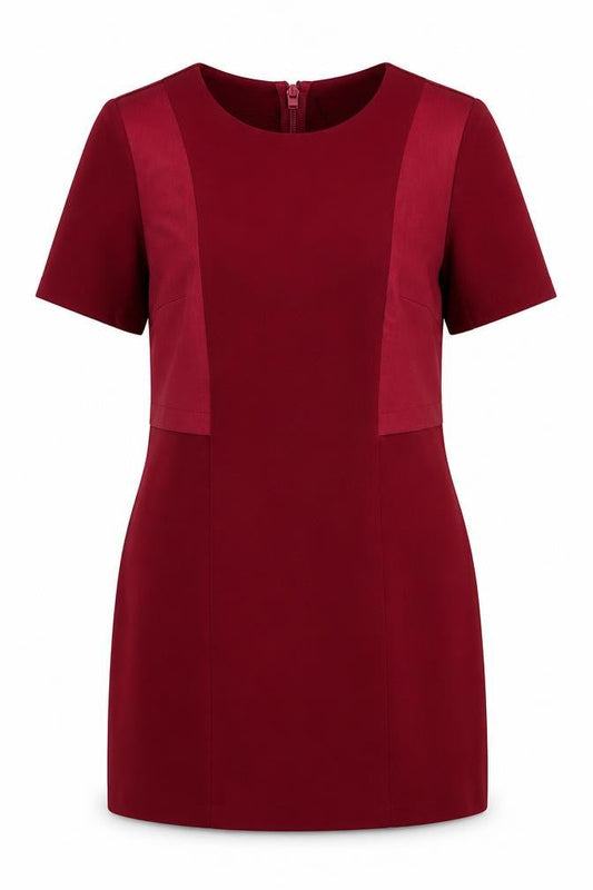 Topshop Women Red Short Sleeve Shift Dress Size 10