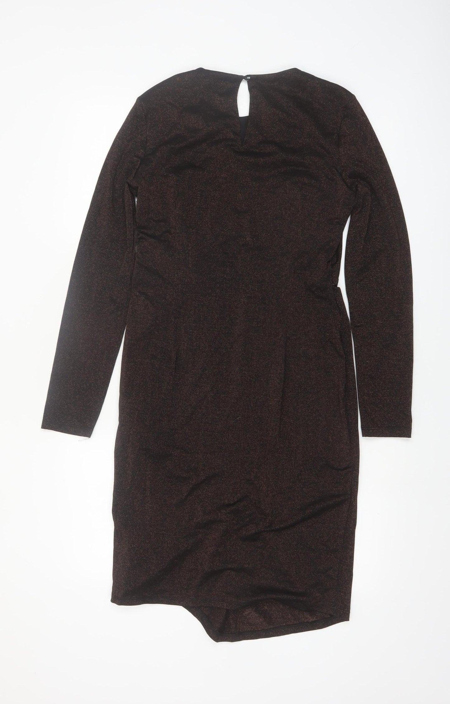 Marks and Spencer Women Brown Sheath Knee Length Dress Size 10