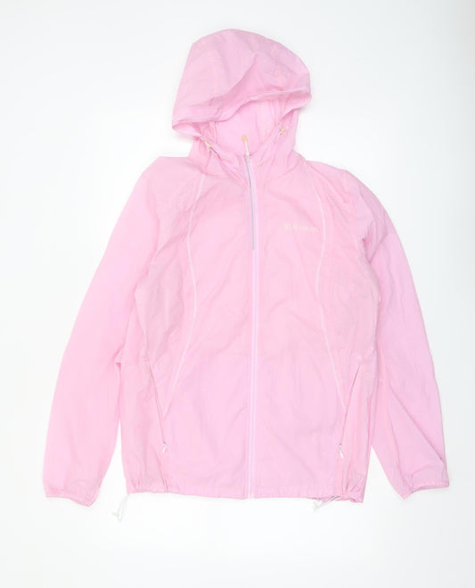 Toread Women's Pink Hooded Lightweight Windbreaker Jacket Size 16